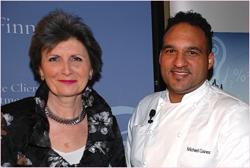 Judy Salmon and Michael Caines MBE