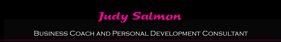 Judy Salmon, business coach and personal development consultant